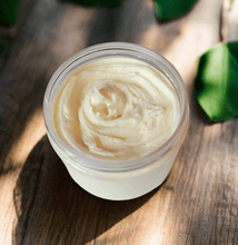 Load image into Gallery viewer, Open jar of All Natural Shea Body Butter by Brody Brielle Skincare