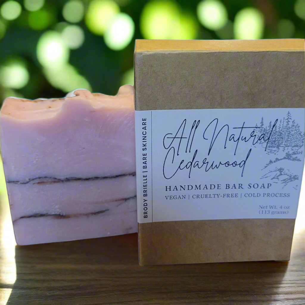All-Natural Cedarwood Handmade Soap